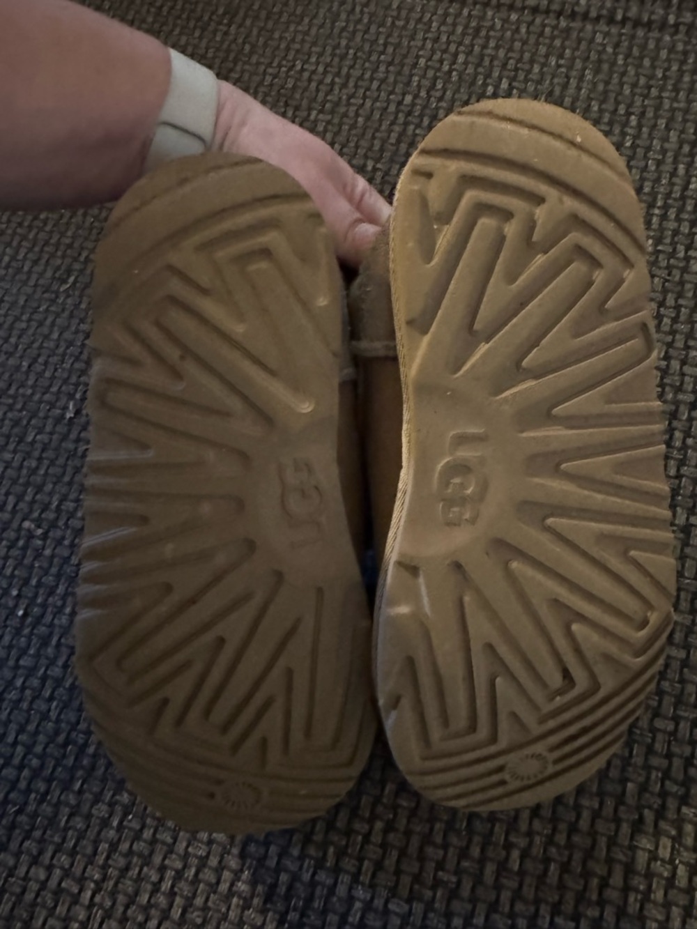 UGG Kids Chestnut Treaded Sole Boots
